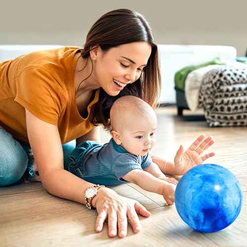 FuturePlusX كرات ملعب قابلة للنفخ FUTUREPLUSX 6 قطع، كرة قدم 8.7 بوصة مع مضخة، للعب الأطفال في الداخل والخارج، هدايا حفلات - Image 5