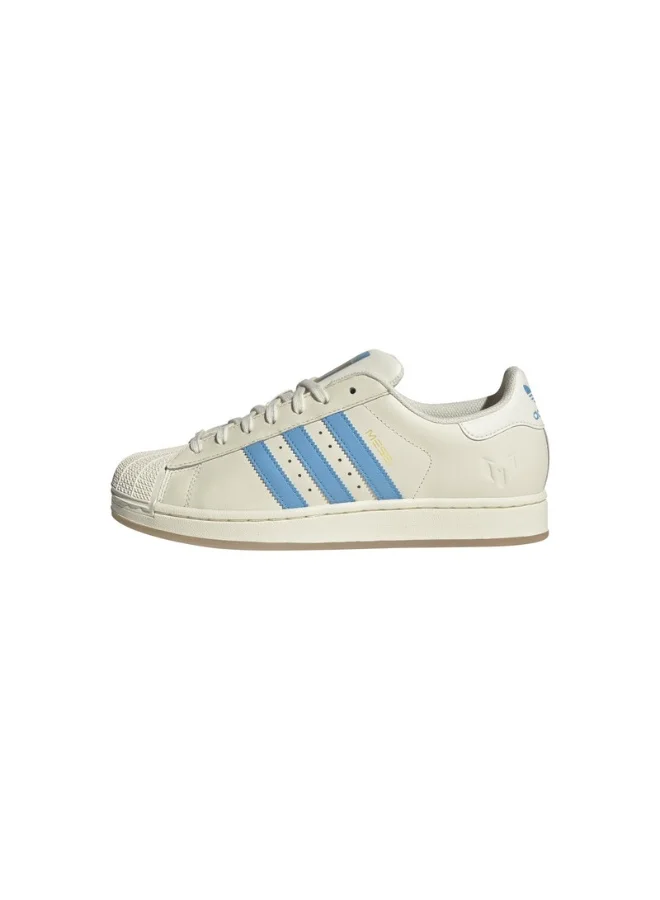 adidas أحذية كرة قدم أديداس سوبرستار ميسي يو أبيض للجنسين