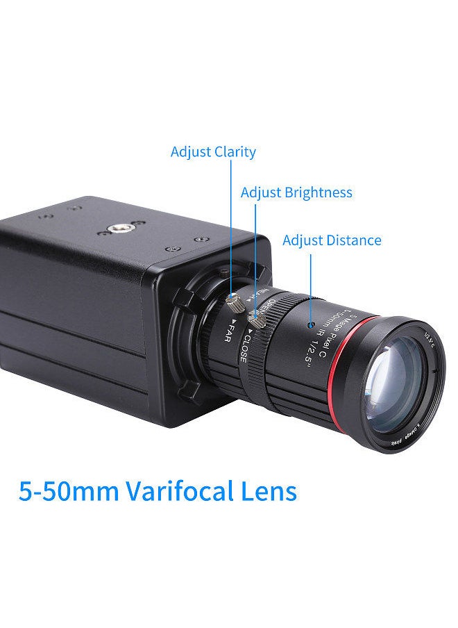 Generic - 4K HD Camera Computer Camera USB Webcam 10X Optical Zoom Manual Focus Auto Exposure Compensation Comaptible with Window XP/7/10 Linux Android Plug & Play - Image 1