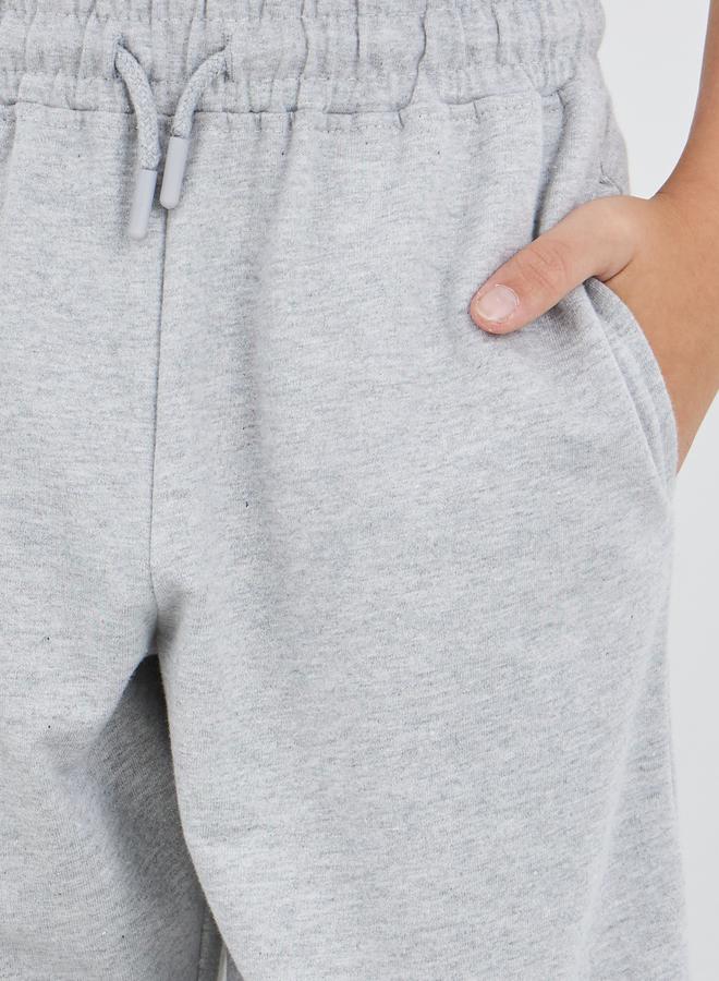 ستايلي بنطلون رياضي رمادي سادة بأساور وجيوب جانبية - Image 3