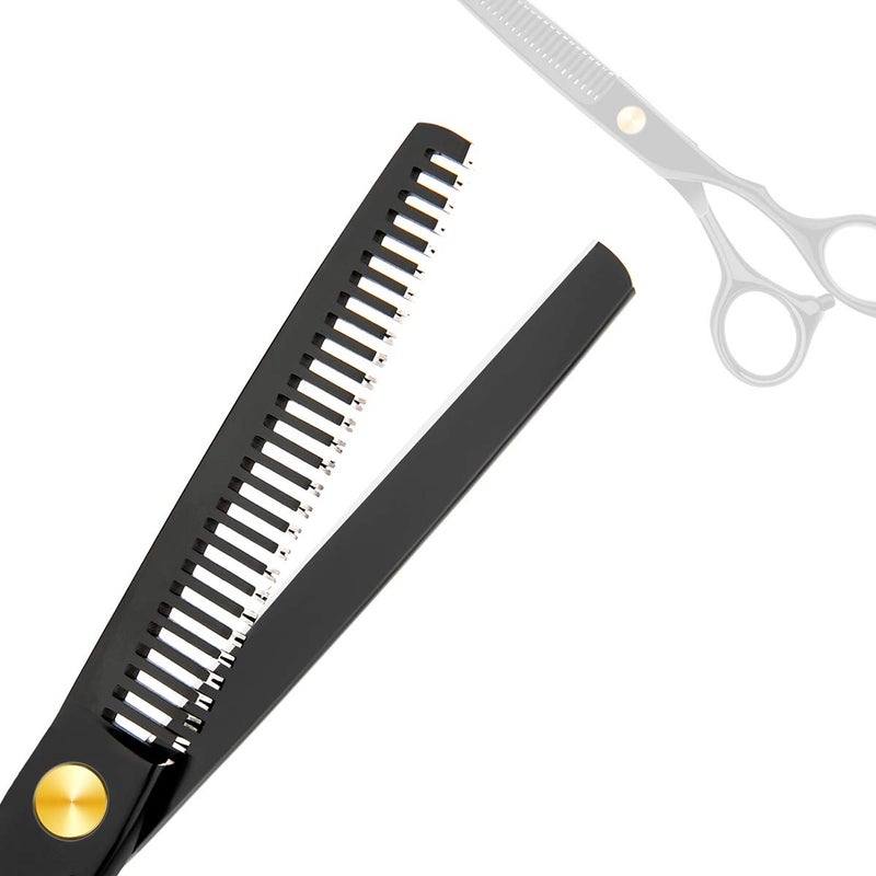 Himart Professional Home Hair Cutting Kit Home Haircutting Scissors Barber Salon Home Thinning Shears Kit with Comb Case for Men Women Black - Image 3