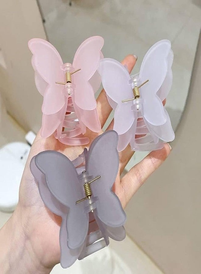 HOME13™ 6 pcs Butterfly Claw Clip, Retro Hair Clips Sweet Artificial Bangs Clips Decorative Hair Accessories for Women Girls - Image 1