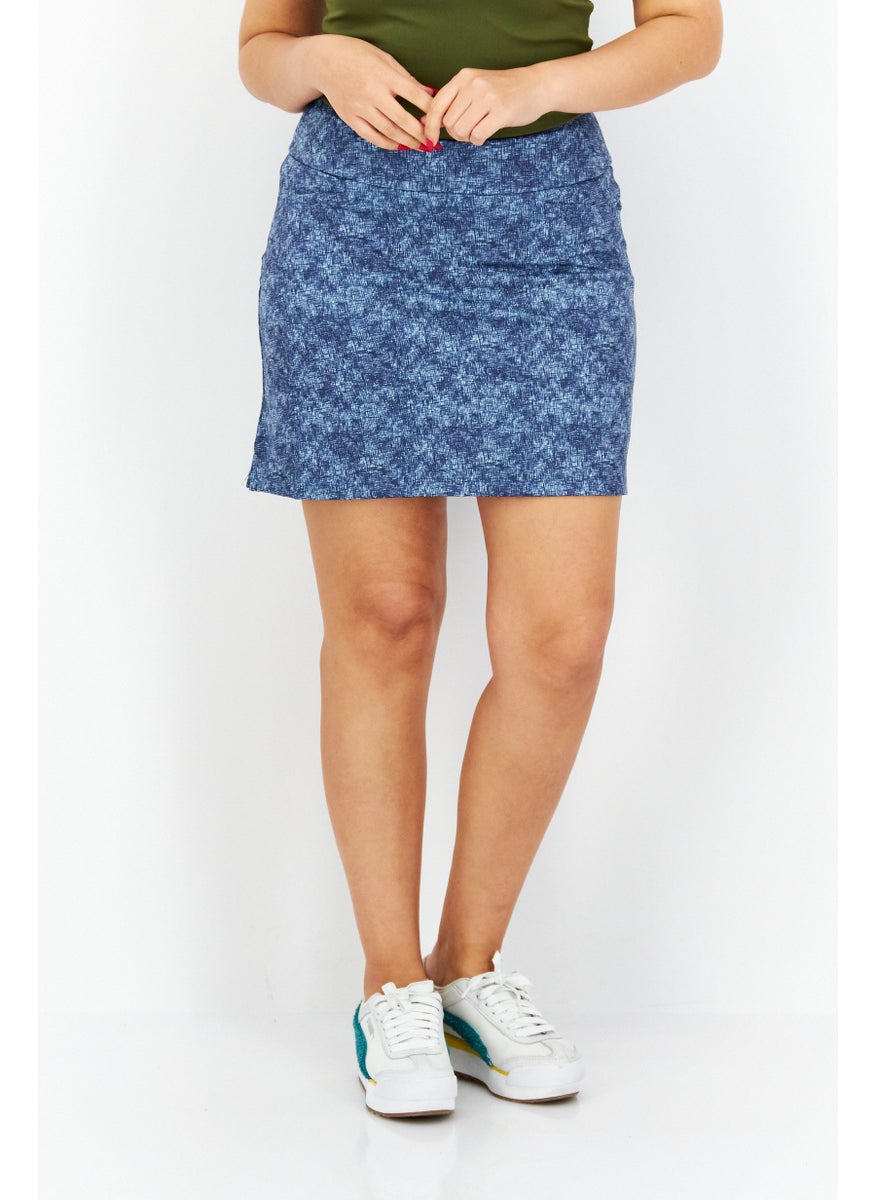 Adidas Women Sport Fit Outdoor Mini Skirt, Blue  - Image 1