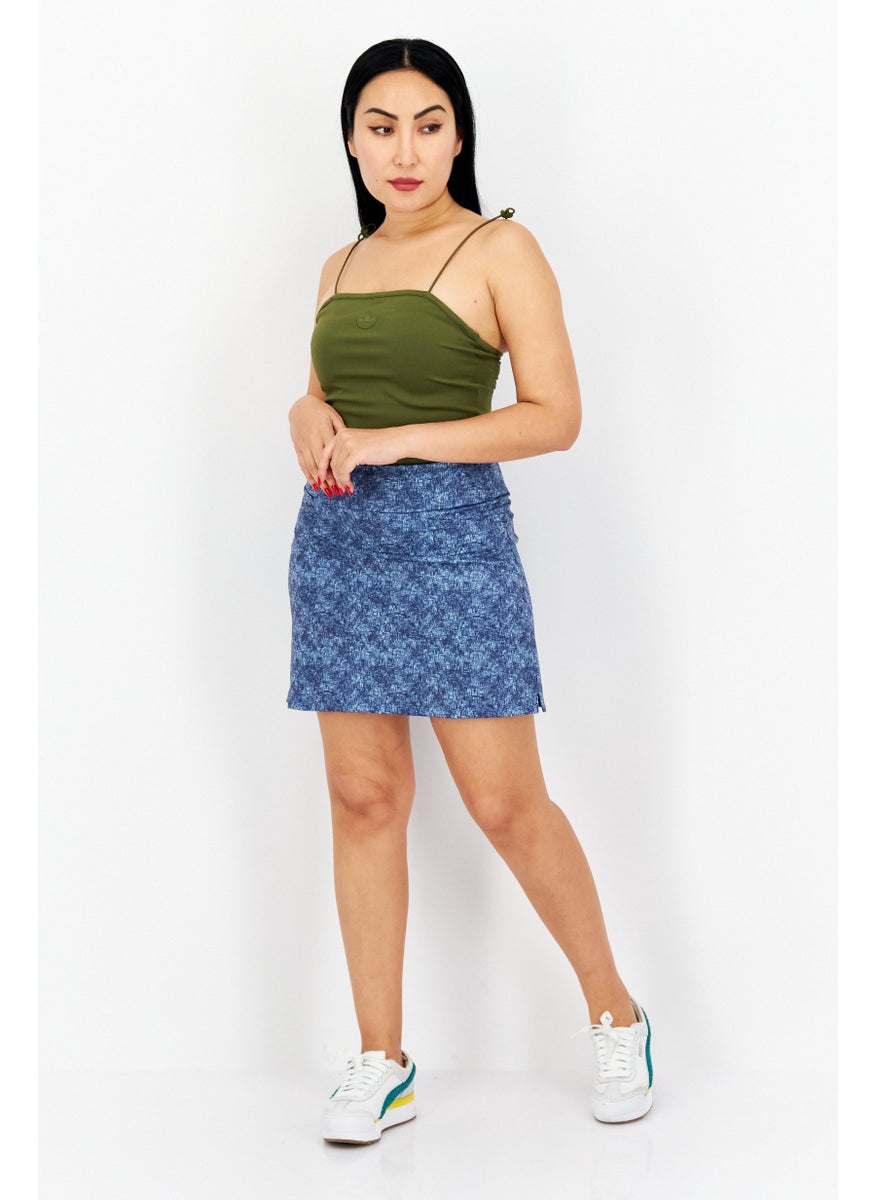 Adidas Women Sport Fit Outdoor Mini Skirt, Blue  - Image 2