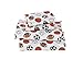 Linen Plus Sheet Set for Teens Kids Sports Soccer Basketball Football Baseball White Orange Brown Black Flat Sheet and - Image 2