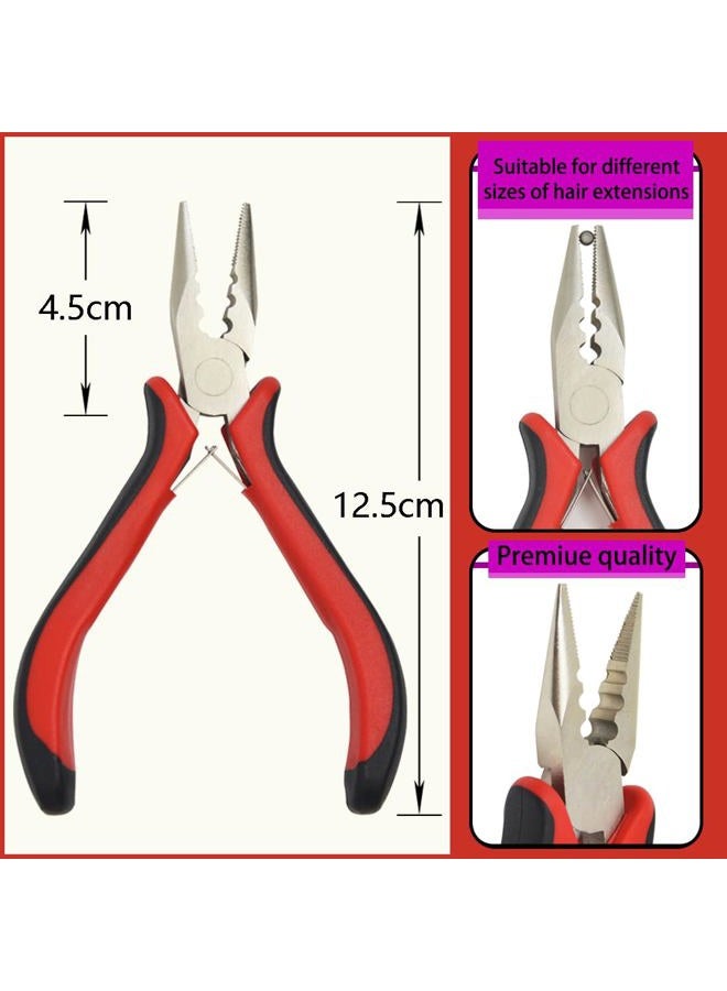 YTBYT Hair Extensions Pliers 3-Hole Hair Pliers for Micro Nano Ring Hair Extensions Opener and Removal - Image 2