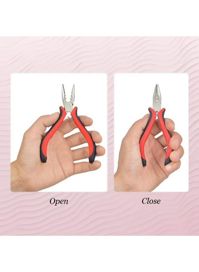 YTBYT Hair Extensions Pliers 3-Hole Hair Pliers for Micro Nano Ring Hair Extensions Opener and Removal - Image 4