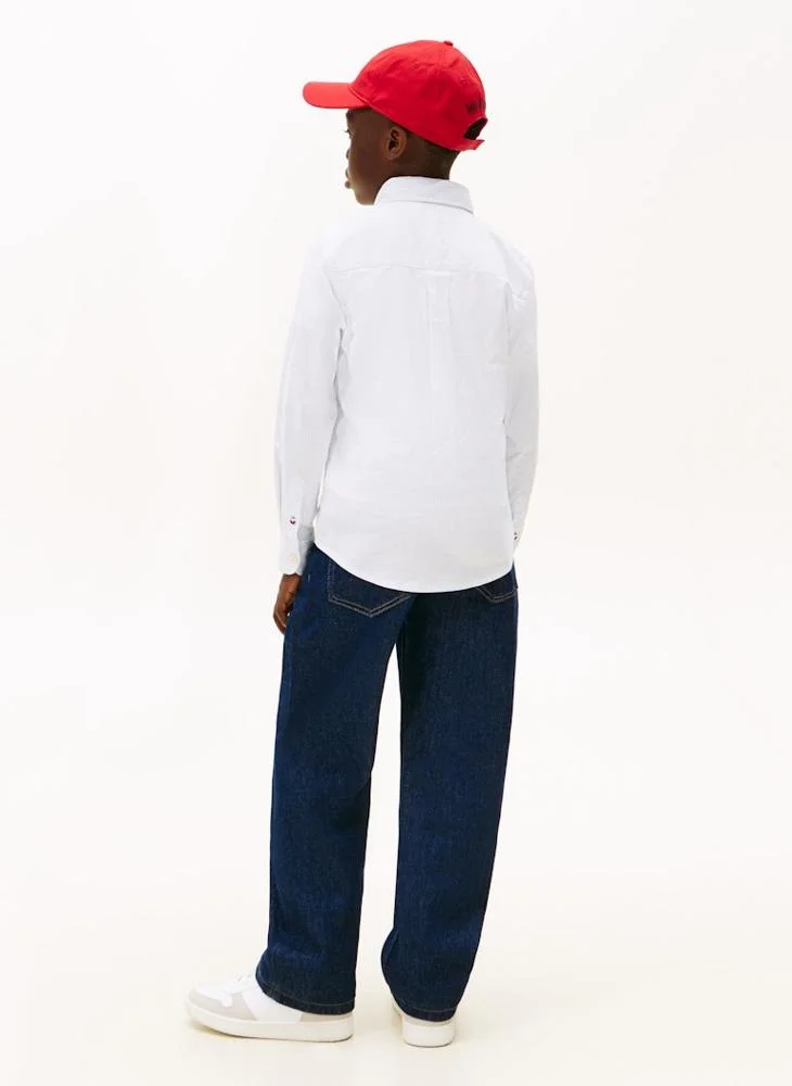 تومي هيلفيغر قميص يوث فليكس إيثاكا بقصة عادية