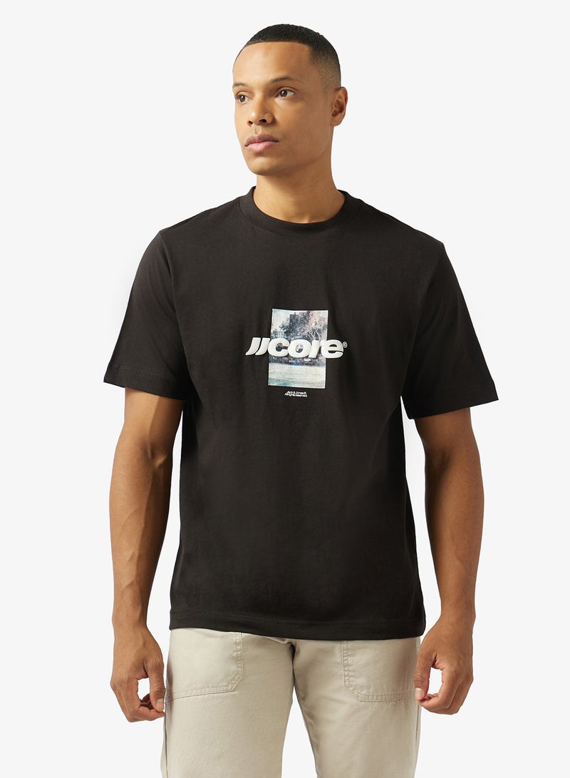JACK & JONES Printed Crew Neck T-Shirt - Image 1