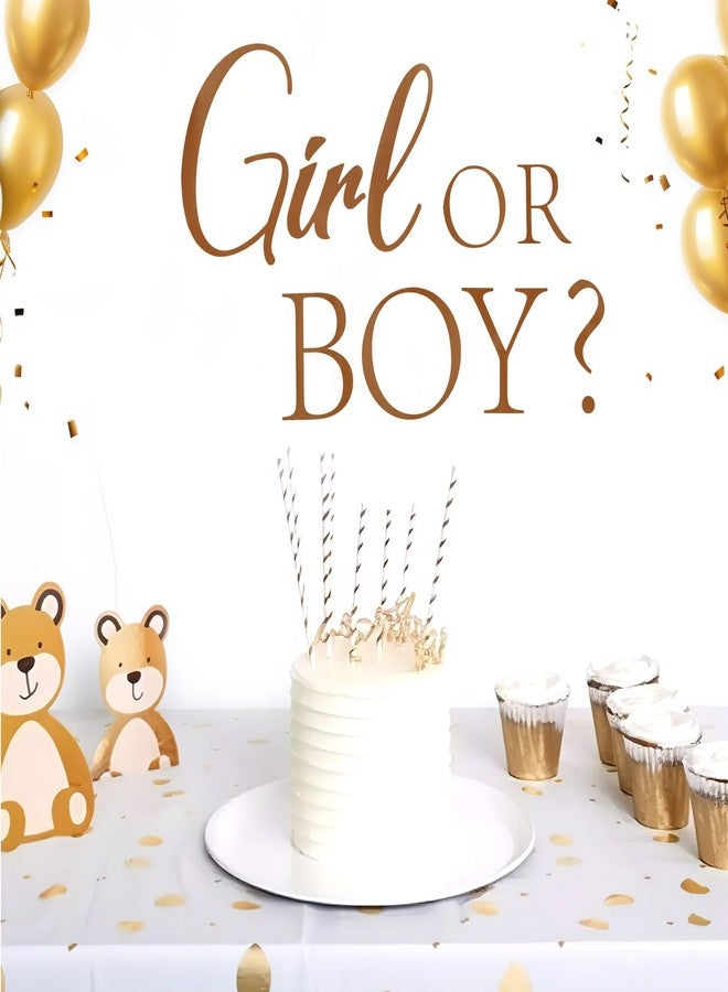 PEUTIER Girl or Boy Wall Sticker, Baby Shower Party Decal Sign Gender Reveal Sign Decal Gender Theme Decals Arch Decoration for Arch Wall Door Room - Image 3