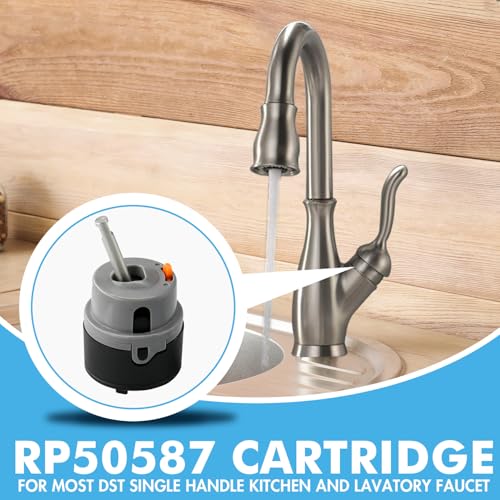 Ahenbal RP50587 Cartridge Replacement for Delta Single Handle Kitchen and Lavatory Faucets, Works with DIAMOND Seal Technology Models Featuring a 36 mm Motion, (Include RP51503 Bonnet Nut） - Image 3