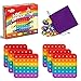 The Fidget Game ABC Bingo Games for Kids Six Educational Alphabet Bingo Popping Mats for Preschool Toddlers Kindergarten Learning Activities for 26 Players 3 Years - Image 2