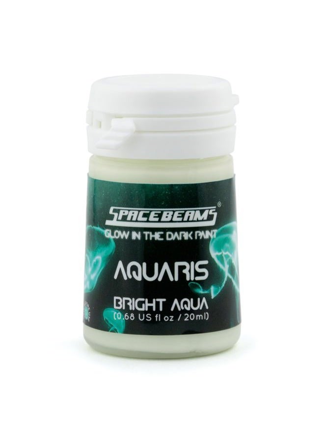 SpaceBeams (20ml, Bright Aqua (Aquaris)) - Glow in The Dark Paint, Aquaris 0.68 fl oz (20ml), Bright Aqua Colour (Light Blue/Turquoise) by - Image 4