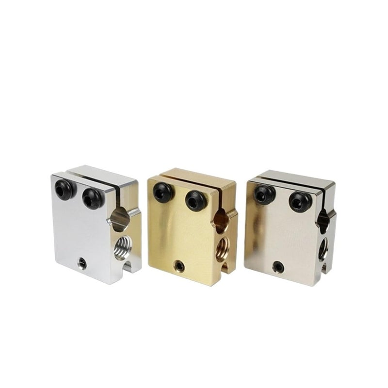 Copper Plated V6 Volcano Heat Block For PT100 HT 100K Hotend 3D Printer Extruder - Image 4