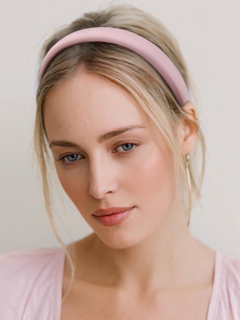 Sunolga 8 Pack Pink Headbands for Women Girls Non Slip Floral Padded Hairbands Cute Pearl Head bands Wide Headbands Trendy Hair Accessories - Image 4