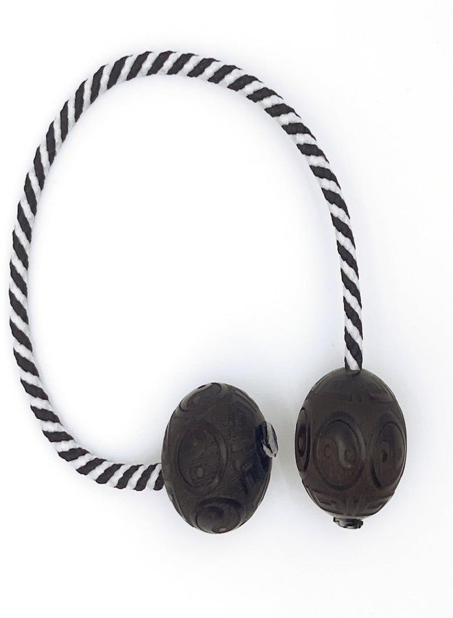 LXQQFUN Fidget Beads Skill Toys, Eight Diagram Prayer Beads, Made of Wooden, Worry Beads Fidget Toys, Portable EDC Use at Home or on The Go, Gifts for Skill Players (Black) - Image 3