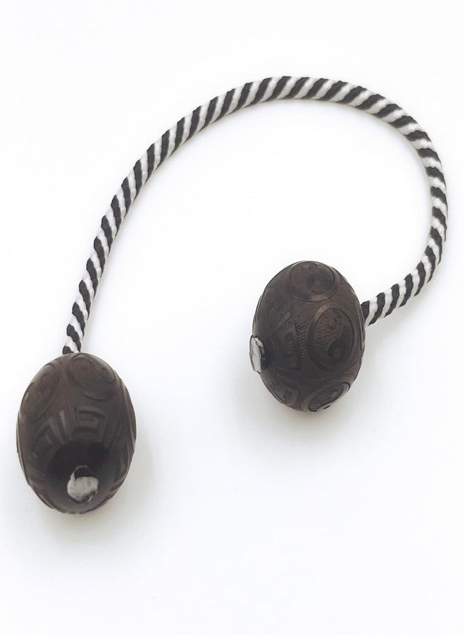 LXQQFUN Fidget Beads Skill Toys, Eight Diagram Prayer Beads, Made of Wooden, Worry Beads Fidget Toys, Portable EDC Use at Home or on The Go, Gifts for Skill Players (Black) - Image 4