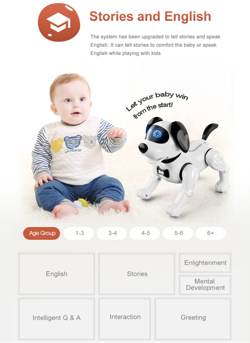 R19 Remote Control Robot Robot Dog Toy Electronic Pets Programmable Robot RC Robotic Stunt Puppy