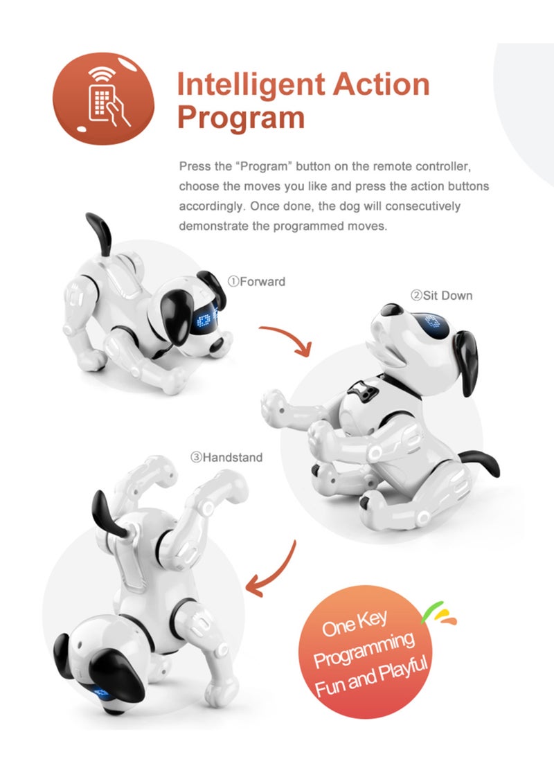 R19 Remote Control Robot Robot Dog Toy Electronic Pets Programmable Robot RC Robotic Stunt Puppy