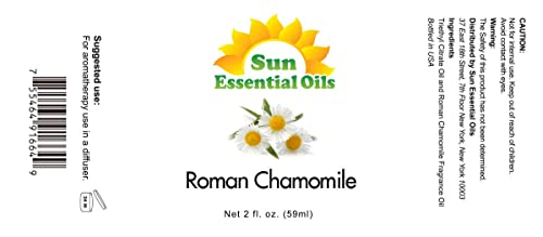 Sun Essential Oils - Roman Chamomile Essential Oil (2 oz) for Diffuser, Skin, Body, Face, Aromatherapy Massage & Humidifier, Scent for Soap, Candle, Shampoo & Lotion Making at Home - Image 2