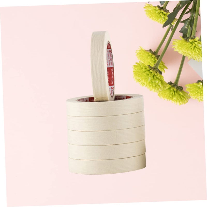 6 Pcs Long Spray Masking Tape Textured Paper Adhesive Strong Sticky Weatherproof - Image 3