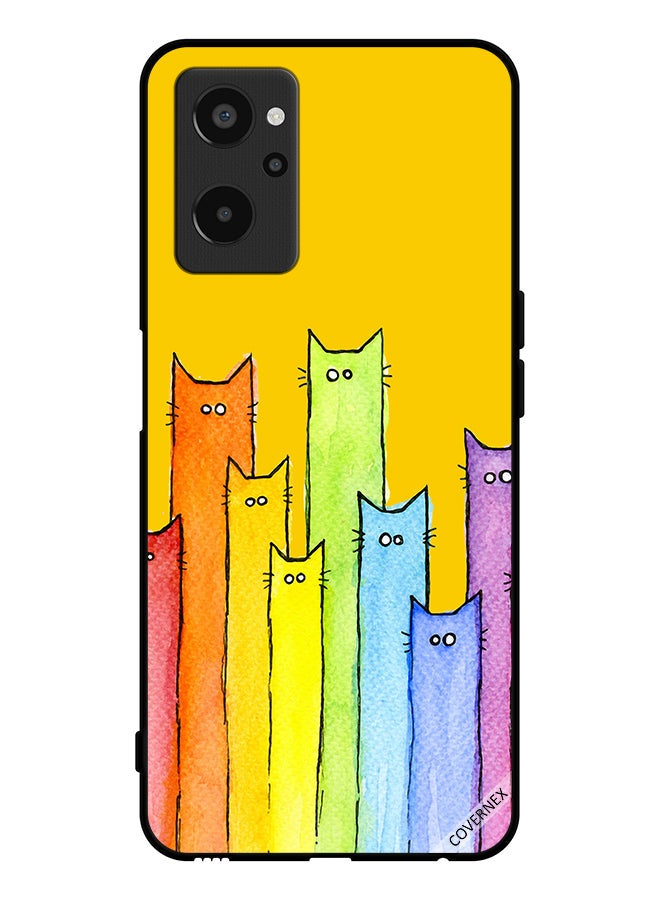 Covernex Protective Case Cover For Realme 9i Cat Puppet Art - Image 1