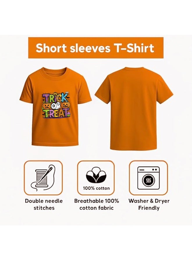 PRINTSHOP4ME Halloween T-Shirt For Boys Pumpkin Tshirt Boy Perfect For Halloween Thanksgiving Gift Ideal Souvenirs And Party Favors - Image 5