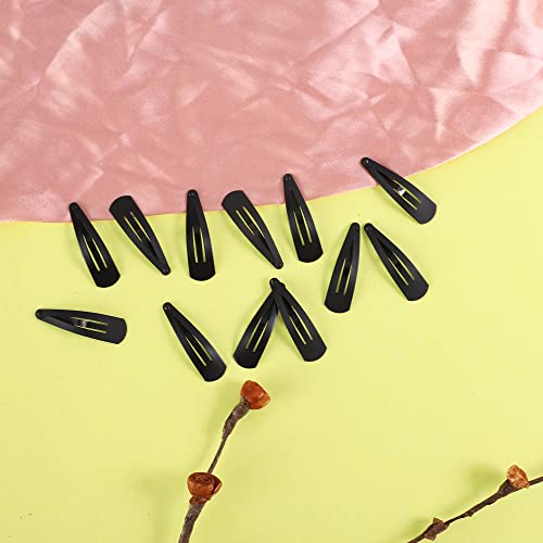 HP HIGH PROFILE Black Tic Tac Hair Clips Korean Hair Accessories Tick Tack Pins for Women and Girls (Pack of 24) Matte Black Colour- Size 5 cm - Image 2
