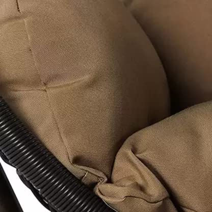 KYNE Microfibre Cushion for Hanging Basket Swing Chair for Outdoor Egg Swing ChairGarden Swing Seat Padded Pillow Polyester Designer Cushion Brown - Image 4