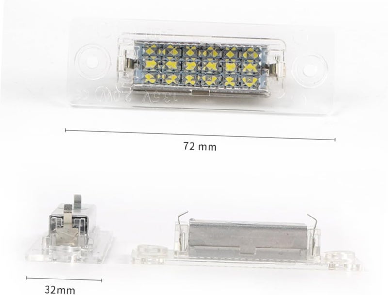 مصابيح لوحات الترخيص من Gatuida، 4 قطع، بتقنية LED، عمر طويل، سهلة التركيب والاستخدام، إكسسوارات سيارات - Image 2