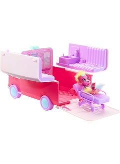 MGA Entertainment Little Live Pets Scruff-a-Luvs Surprise Vet Rescue - Ambulance Vet Set with a Doctor's Bed  - Image 1