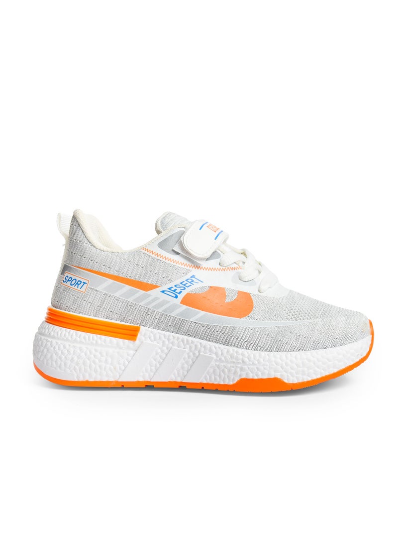 Desert Kid's Sportive Knit Sneakers – Stylish Printed Design  - Image 1