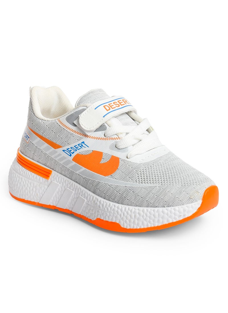 Desert Kid's Sportive Knit Sneakers – Stylish Printed Design  - Image 2