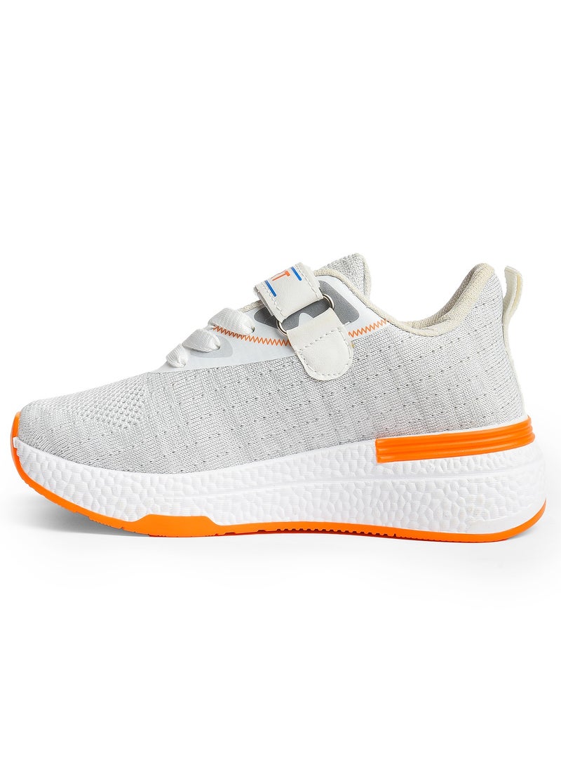 Desert Kid's Sportive Knit Sneakers – Stylish Printed Design  - Image 3