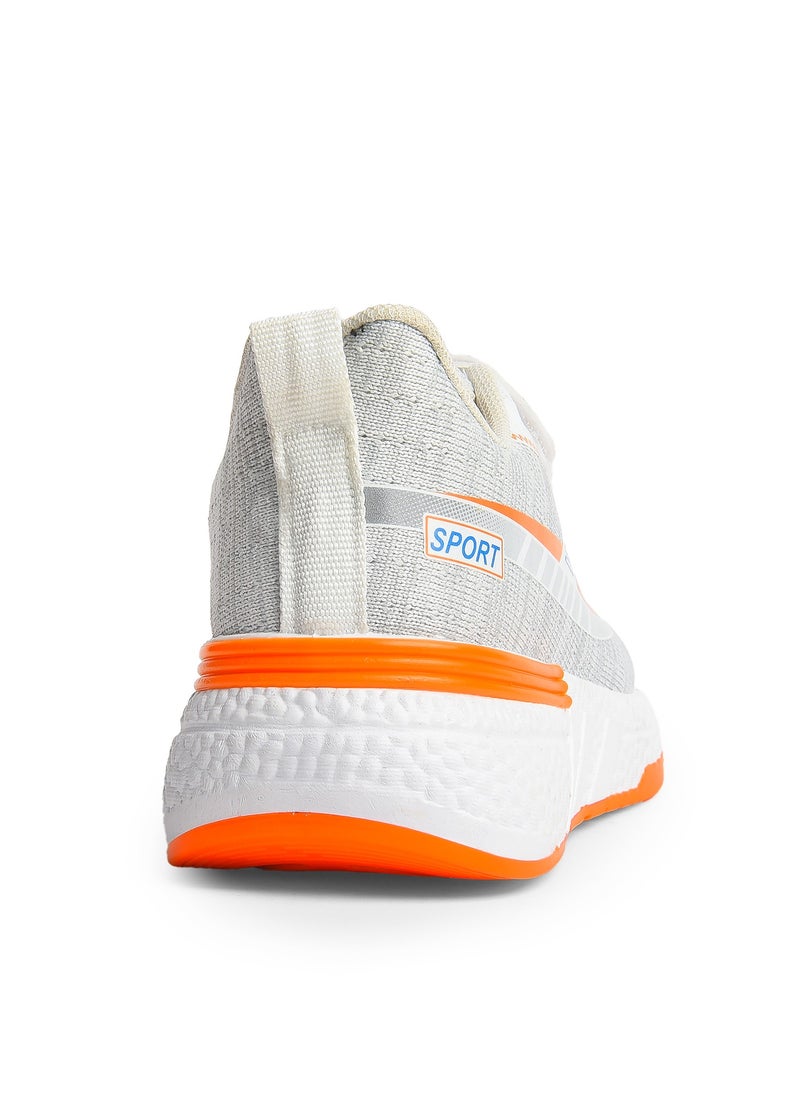 Desert Kid's Sportive Knit Sneakers – Stylish Printed Design  - Image 4