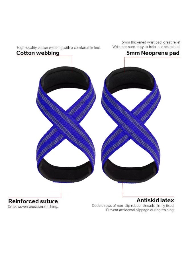 ماسكابوني أحزمة رفع الأثقال بشكل 8 مع دعم المعصم، حزام قبضة مانع للانزلاق لتمارين الديدلفت والقوة، أداة تمارين رياضية ثقيلة - Image 2