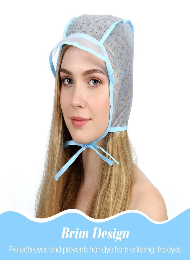 Thrymme 2Pcs Highlight Cap, Blue Hair Highlighting Cap with Plastic Crochet Hook, Highlights Hair Dye Caps Kit for DIY Hairs Coloring, Frosting & Highlights, Salon and Home Use - Image 4