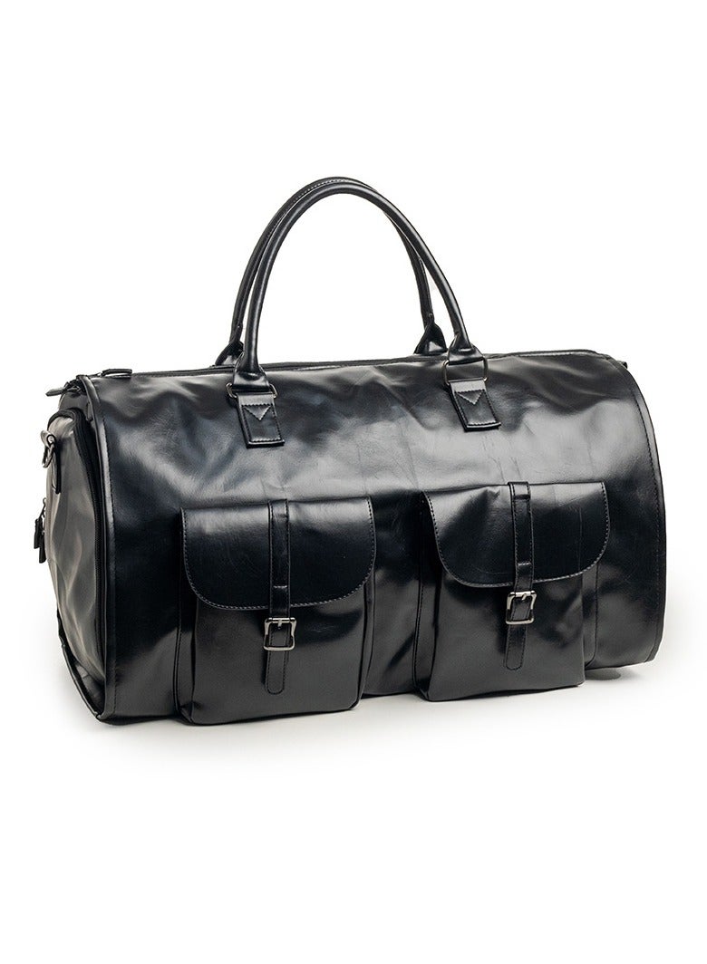 general Exclusive travel clothing duffel bag suit bag hanging suitcase suit business travel bag (black) - Image 1