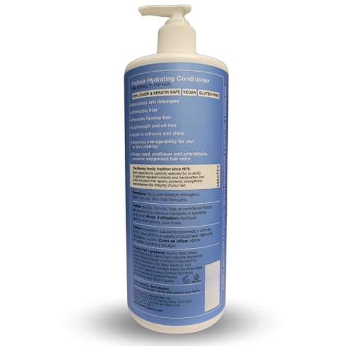 Mastey Paris Frehair Daily Conditioner - Classic Professional Hair Care - Eliminates Tangles and Tames Frizz 32 oz (1 pk) - Image 2