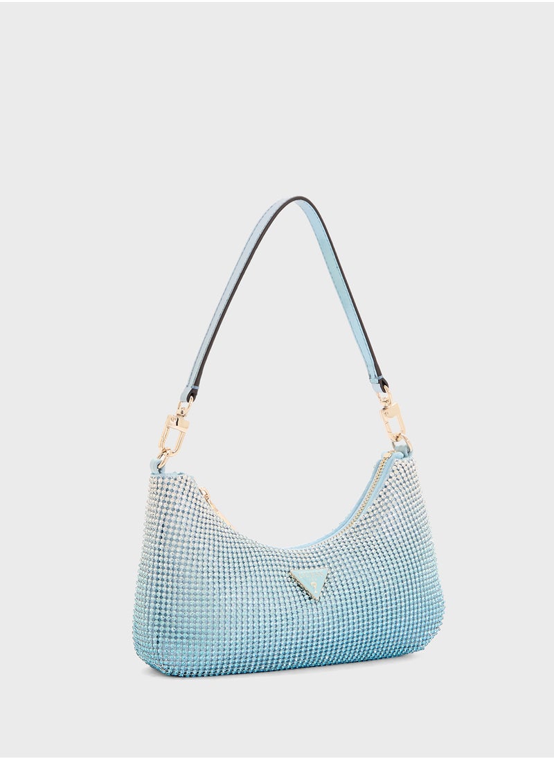 GUESS Zalina Mini Top Zip Shoulder Bag  - Image 3