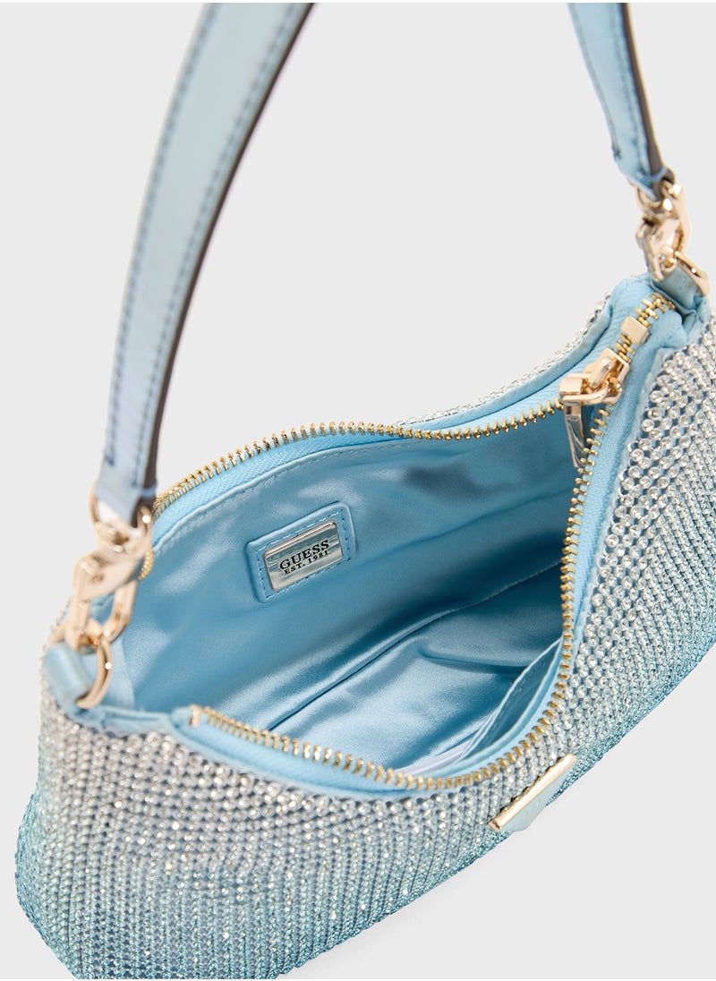 GUESS Zalina Mini Top Zip Shoulder Bag  - Image 5