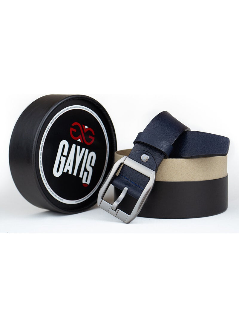 Gayış Gaış Special Boxed| Premium 100% Leather | Men's Denim-Fabric Trouser Belt | Soft Italian Leather Belt  - Image 5