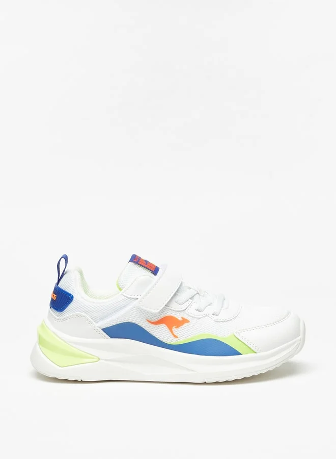 كانغاروس Boys Colourblock Sports Shoes With Hook And Loop Closure