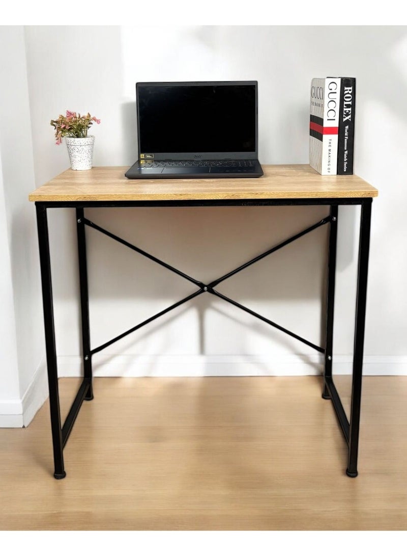 80*40cm desk, easily assembled and disassembled - Beige - Image 2