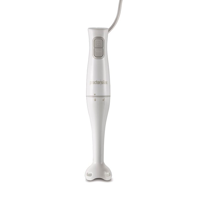 ELECTRIC IMMERSION BLENDER WITH DETACHABLE DISHWASHER SAFE HANDHELD HAND BLENDER STICK 2SPEEDS 150 WATTS WHITE 59739