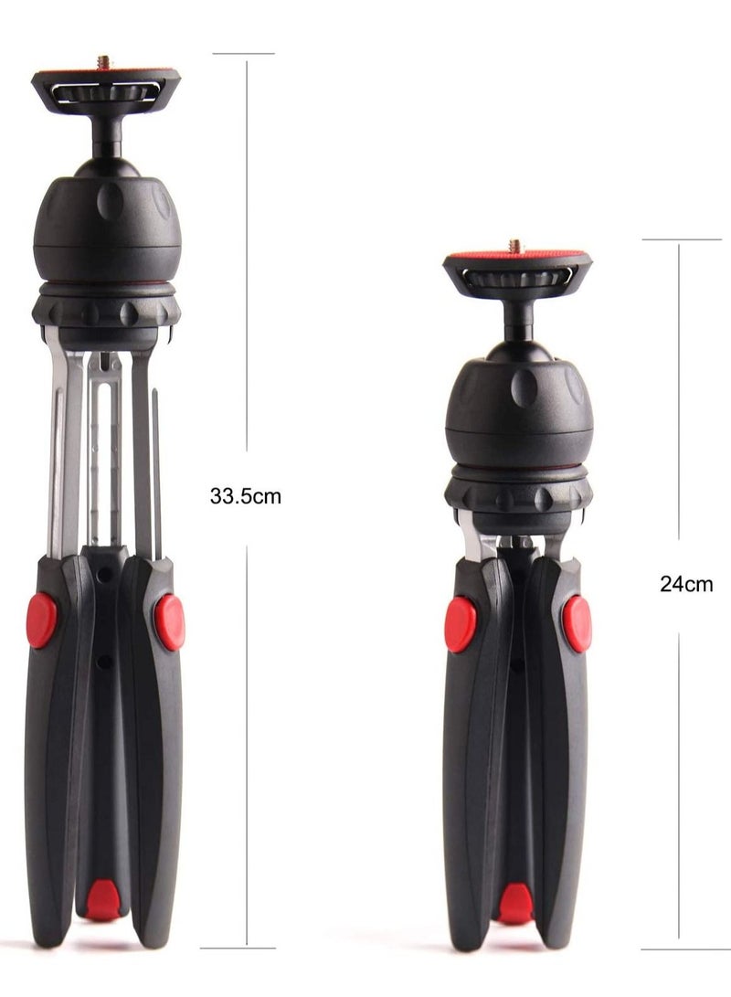 Jmary Jmary MT35 Mini Tripod Compact Desk Tripod for Camera Lightweight Table Top Stand 2-section Black  - Image 3