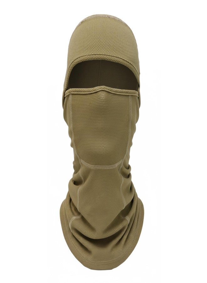 AOUTACC Balaclava Face Mask,Ski Mask for Men,Lightweight Windproof and UV Protection Full Face Cover Head Mask for Motorcycle Skiing Cycling Outdoor Activities-Tan(L) - Image 1
