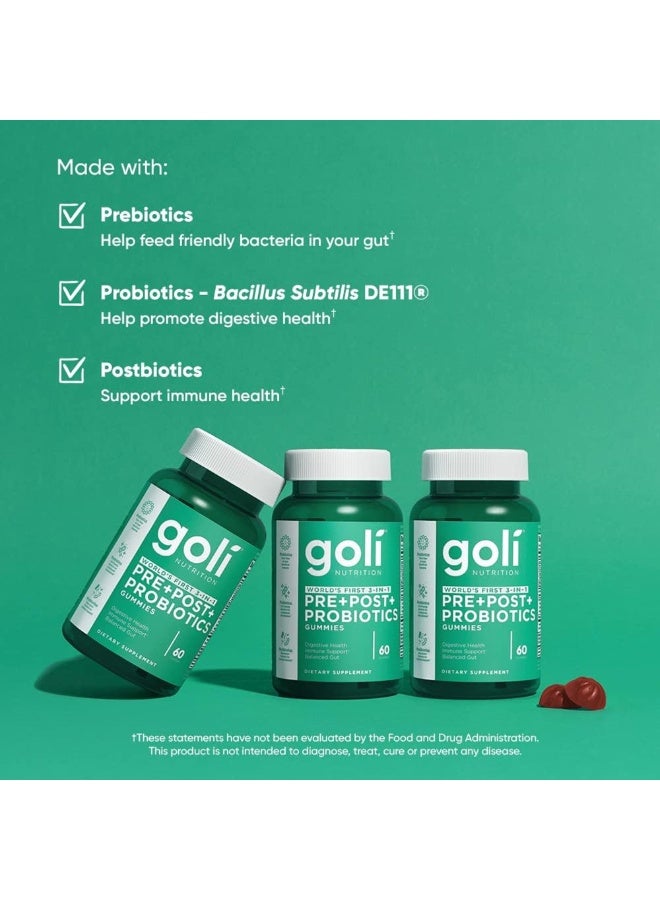جولي نيوترشن Pre+Post+Probiotics Gummies – 60 Count | World’s First 3-in-1 Formula | Supports Gut Health, Digestion & Immunity | Gluten-Free, Vegan, Non-GMO & Gelatin-Free - Image 5