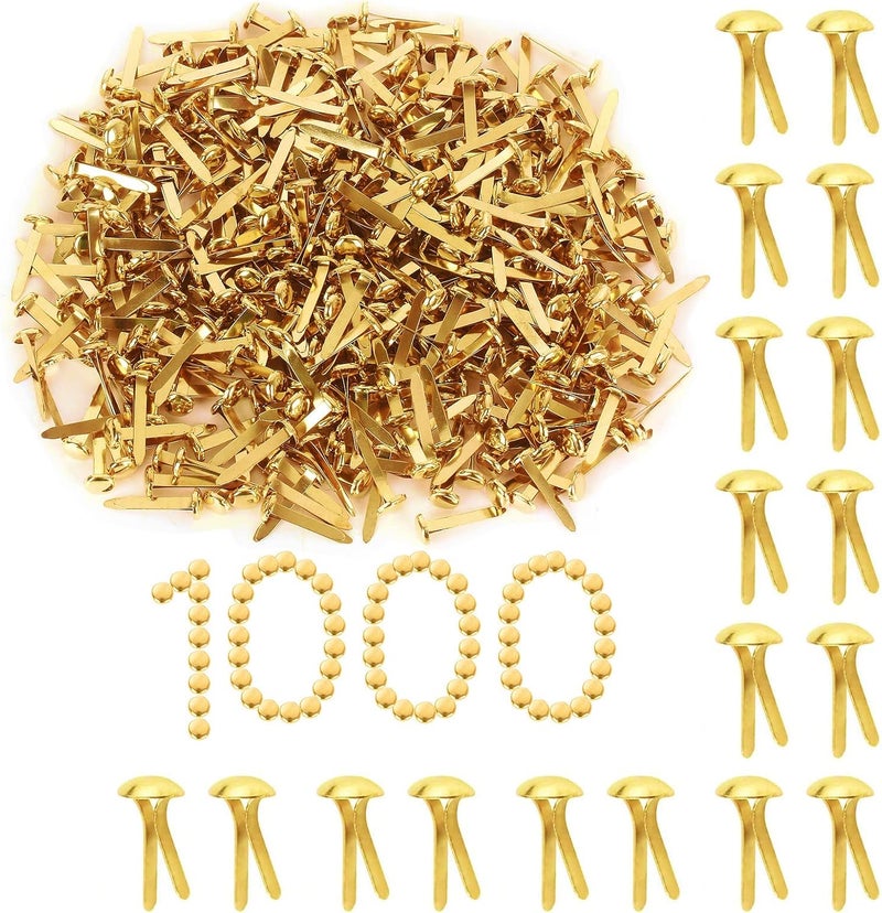 MIVIDE ميفيد 1000 حزمة مشابك ورقية كبيرة 516x 1 مطلية بالنحاس دبابيس مفصولة ملحقات فنون الحرف اليدوية ألبومات القصاصات دبابيس الحرف اليدوية دبابيس دفع - Image 1