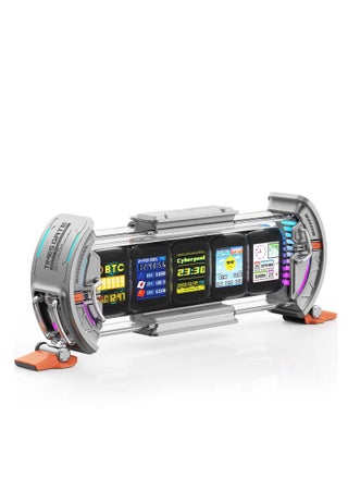 Cyberpunk Gaming Setup Digital Clock, Modern Desktop Clock, with Smart APP Control, WiFi Connect, RGB LED Display, Personalized Dashboard, Pixel Art for Gaming Room & Office Decor (Sliver) - pzsku/Z8D49488450838305CEC5Z/45/_/1706855954/210fac90-e0ec-4294-9d02-2238c7d66a98